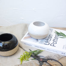 Load image into Gallery viewer, Herb Planter - White Glaze on Natural Clay Body
