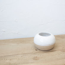 Load image into Gallery viewer, Herb Planter - White Glaze on Natural Clay Body
