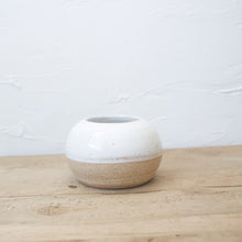 Load image into Gallery viewer, Herb Planter - White Glaze on Natural Clay Body
