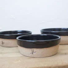 Load image into Gallery viewer, Nesting Baking Set - Black Glaze on Natural Clay Body
