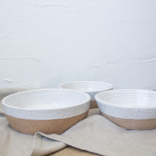 Load image into Gallery viewer, Nesting Baking Set - White Glaze on Natural Clay Body
