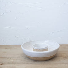 Load image into Gallery viewer, Chip and Dip - White Glaze on Natural Clay Body
