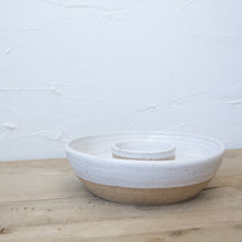 Load image into Gallery viewer, Chip and Dip - White Glaze on Natural Clay Body
