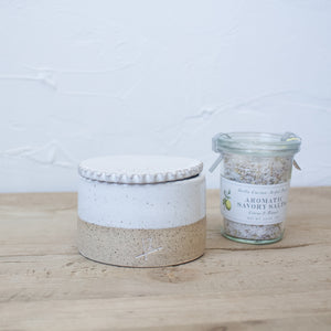 Gourmet Kitchen Gift Set - White Glaze on Natural Clay Body