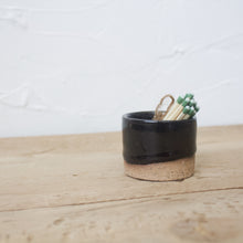 Load image into Gallery viewer, Ceramic Match Striker - Black Glaze on Natural Clay Body
