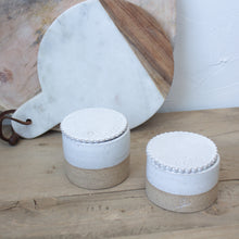 Load image into Gallery viewer, Gourmet Kitchen Gift Set - White Glaze on Natural Clay Body
