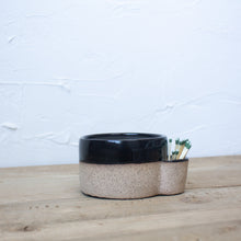 Load image into Gallery viewer, Match Striker Candle - 8 oz. Single Wick - Black Glaze on Natural Clay Body
