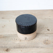 Load image into Gallery viewer, French Butter Urn - Black Glaze on Natural Clay Body
