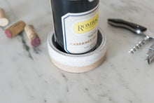 Load image into Gallery viewer, Ceramic Wine Bottle Coaster - White Glaze
